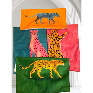 Vibrant Animal Print Accent Pillows